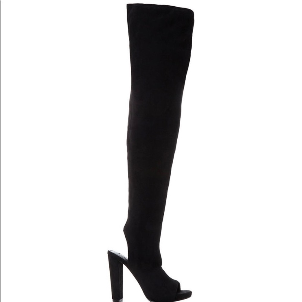 Steve Madden Yimmie Peep Toe Over the Knee Boots